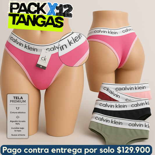 PACK DE 12 Tanga Que No Se Nota... ¡Ni Se Siente! 💨