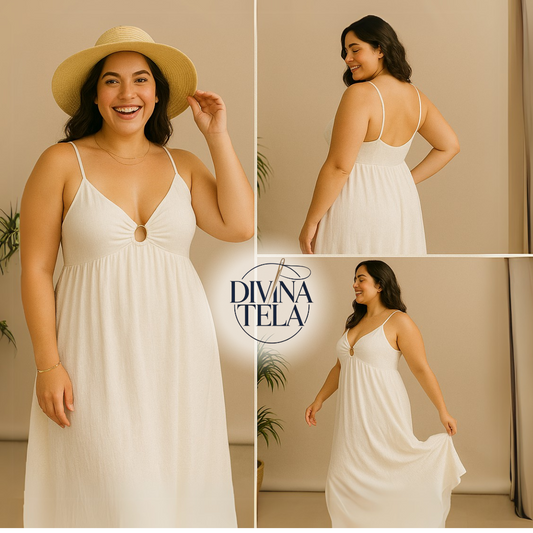 Vestido Blanco Plus – Libertad y Estilo