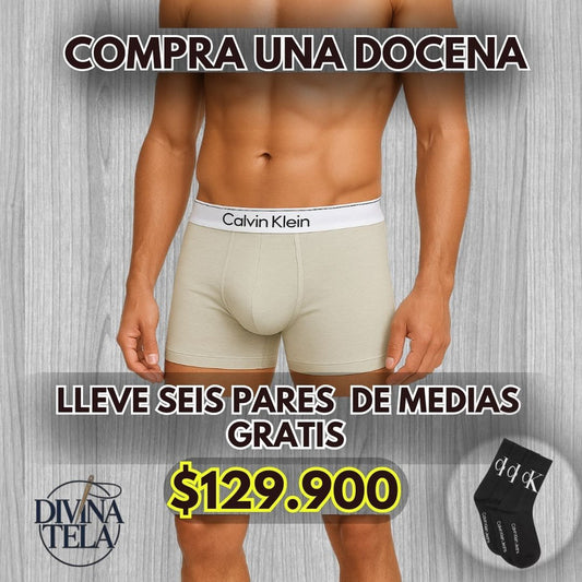 Boxel Ck Promo por DOCENA + 6 medias